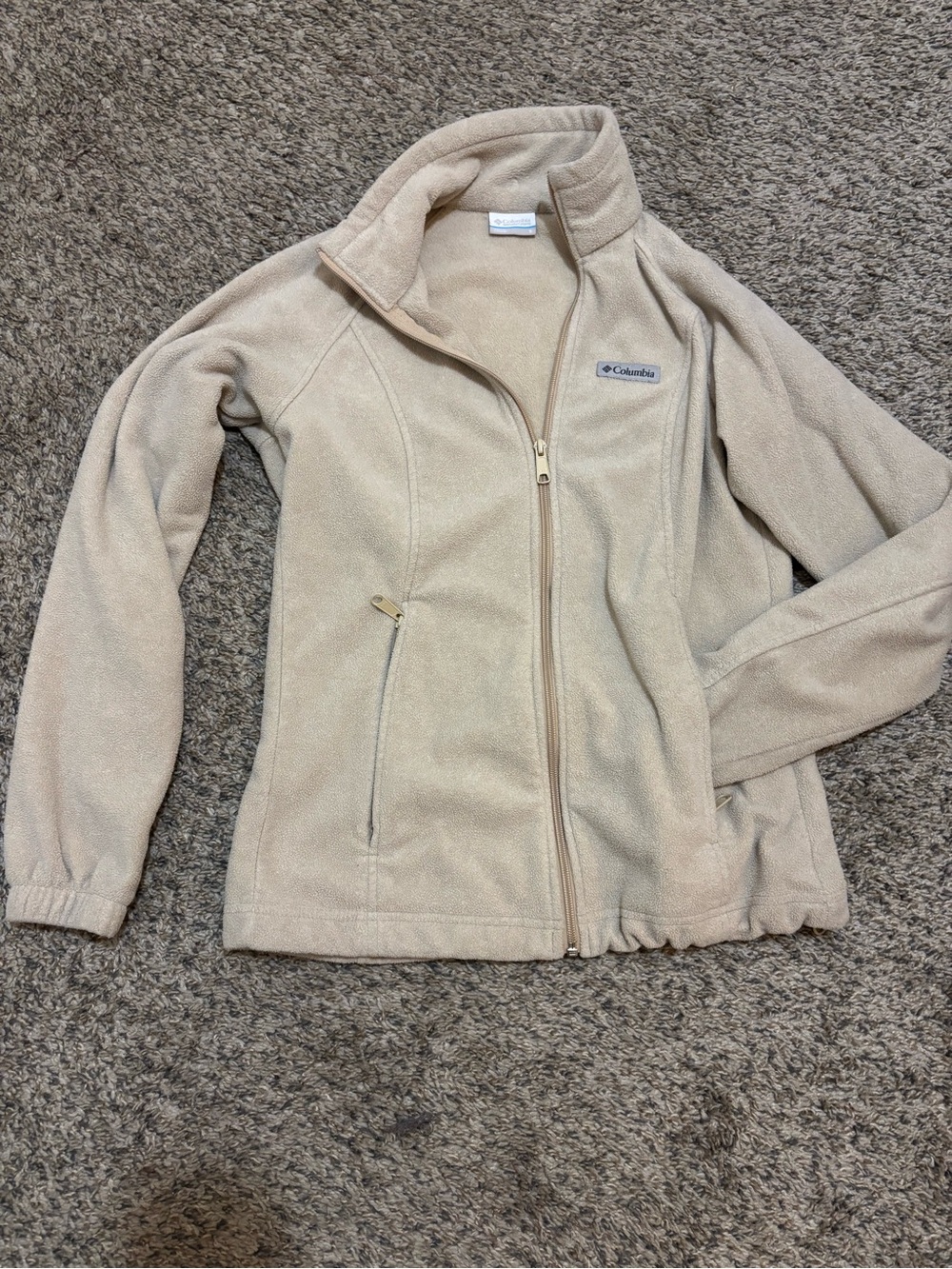 Columbia Women’s Cream Full‑Zip Fleece Jacket
